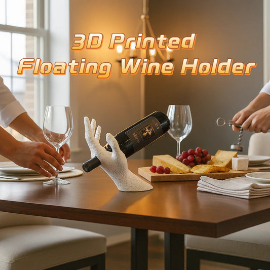 3D Printed Floating Wine Holder
