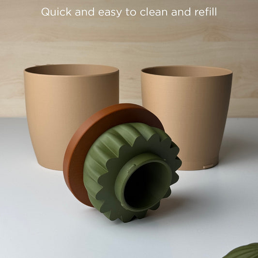 Brew, instant coffee dispenser.