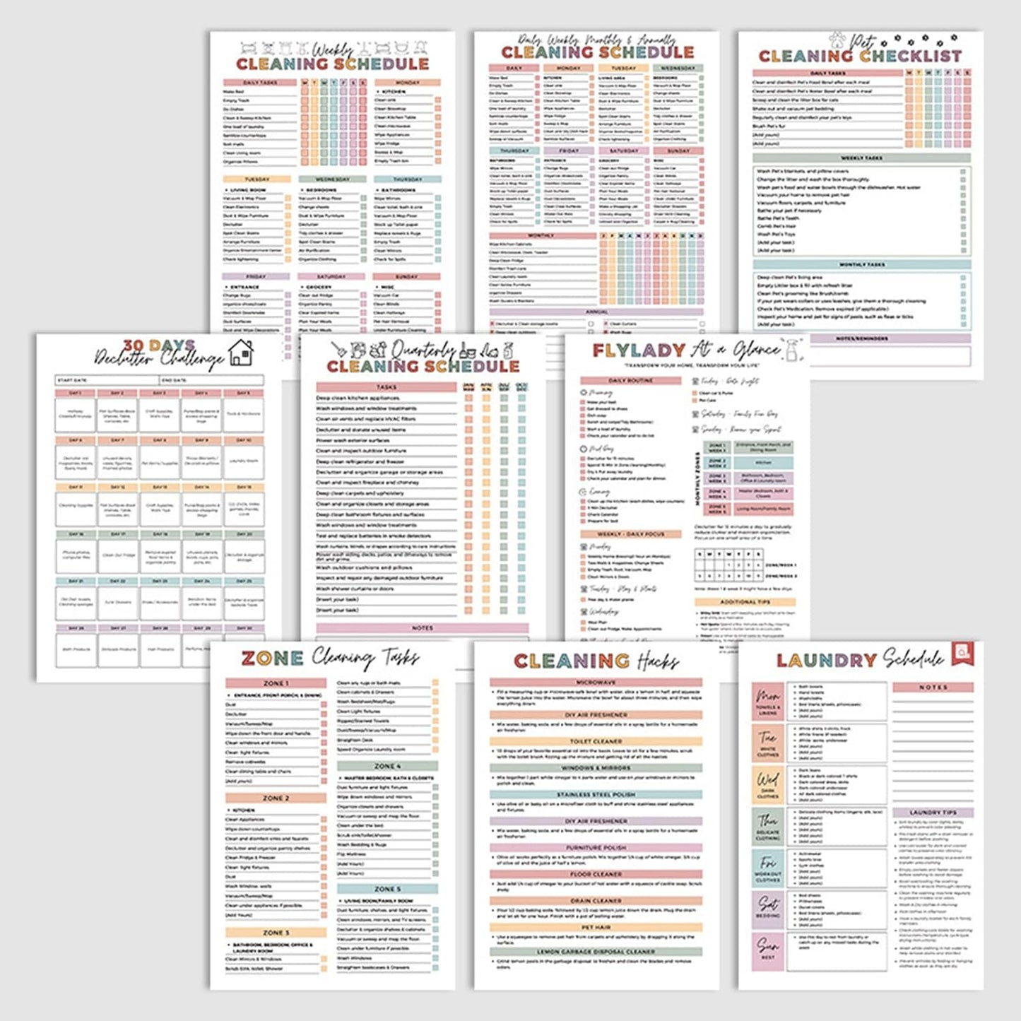 🔥🔥 ADHD toolbox for cleaning and organizing — Household planner