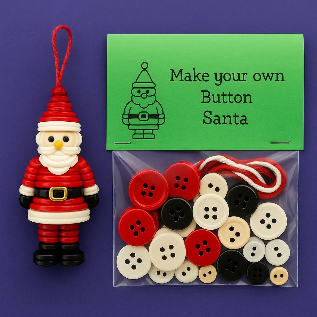 ☃️ DIY Button Snowman Ornament Kit☃️
