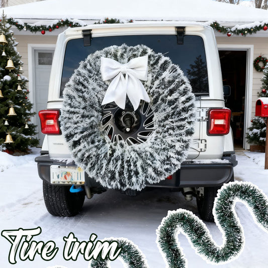 🎄 Christmas Car Tire Wreath – Bring the Holiday Spirit Wherever You Go! 🎄