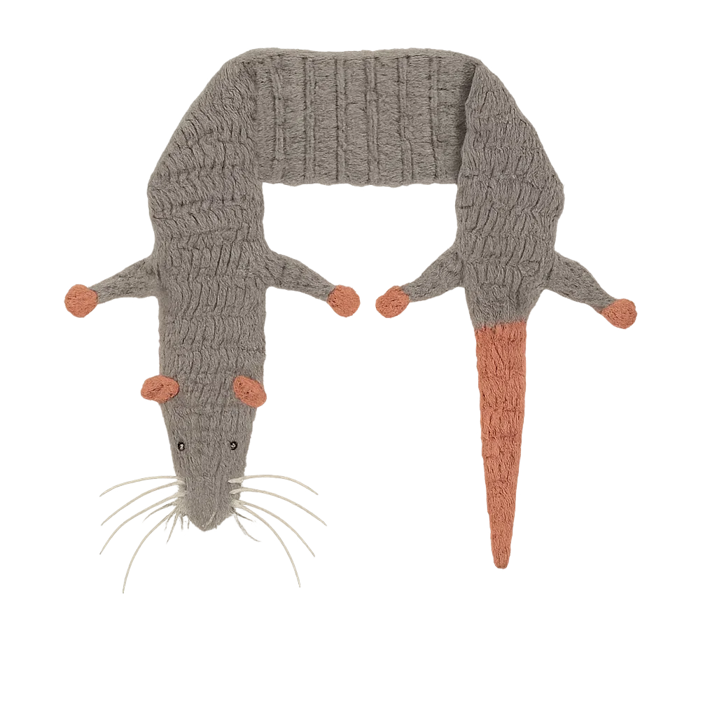 🧣Handmade Knitted Mouse Scarf