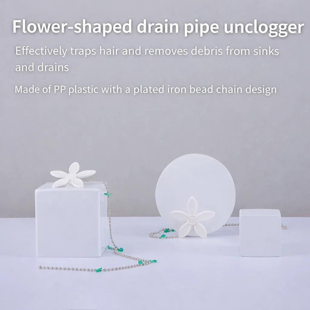 🌸 Flower-Shaped Hair Catcher for Sink Drains