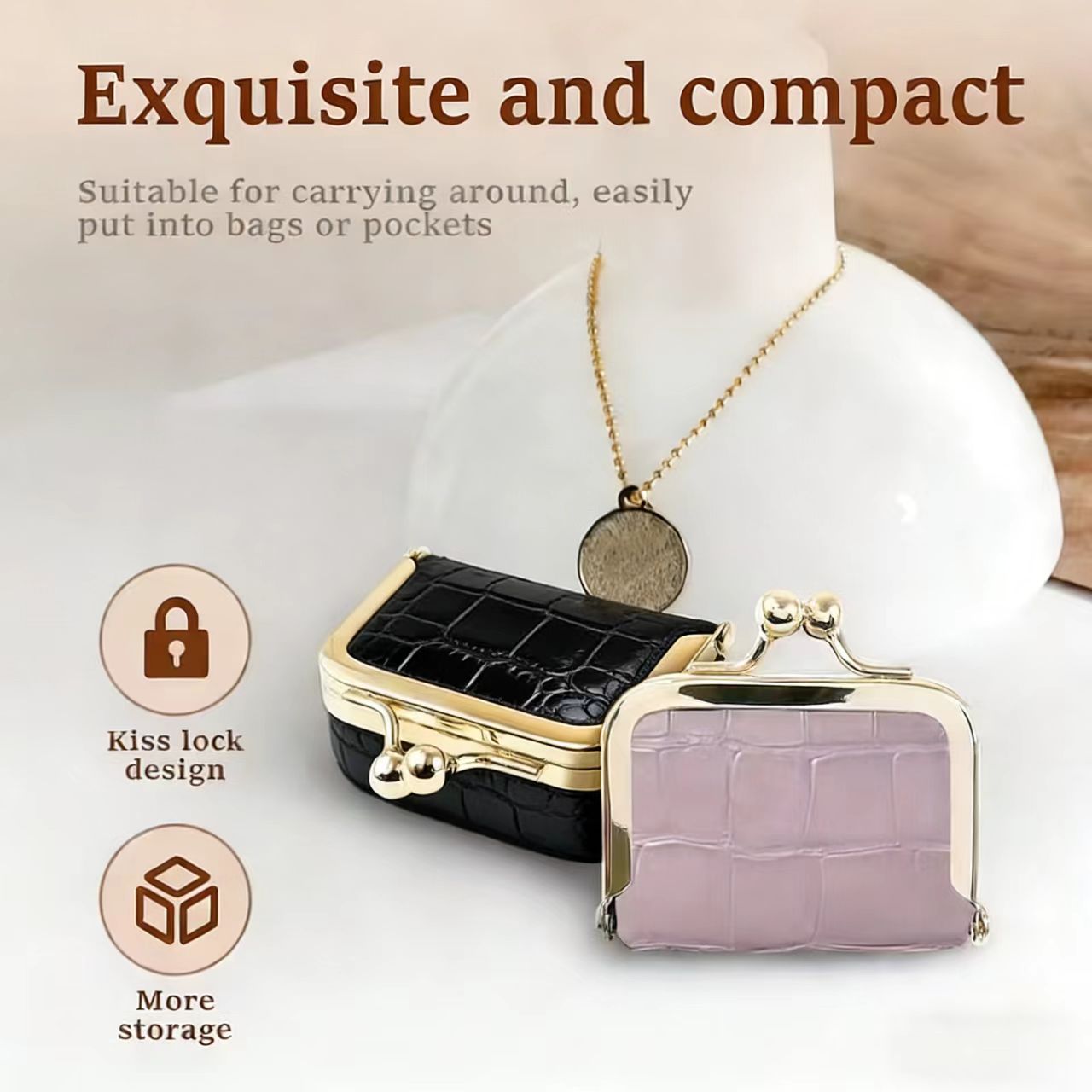 Portable Earbud Jewelry Holder