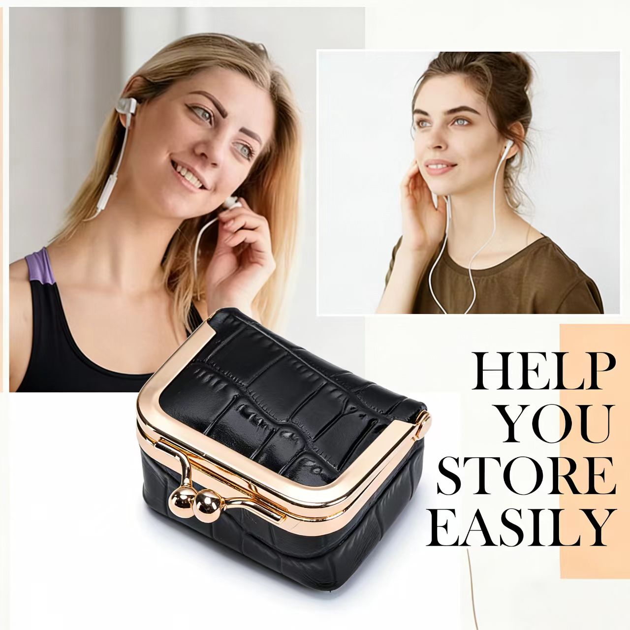 Portable Earbud Jewelry Holder