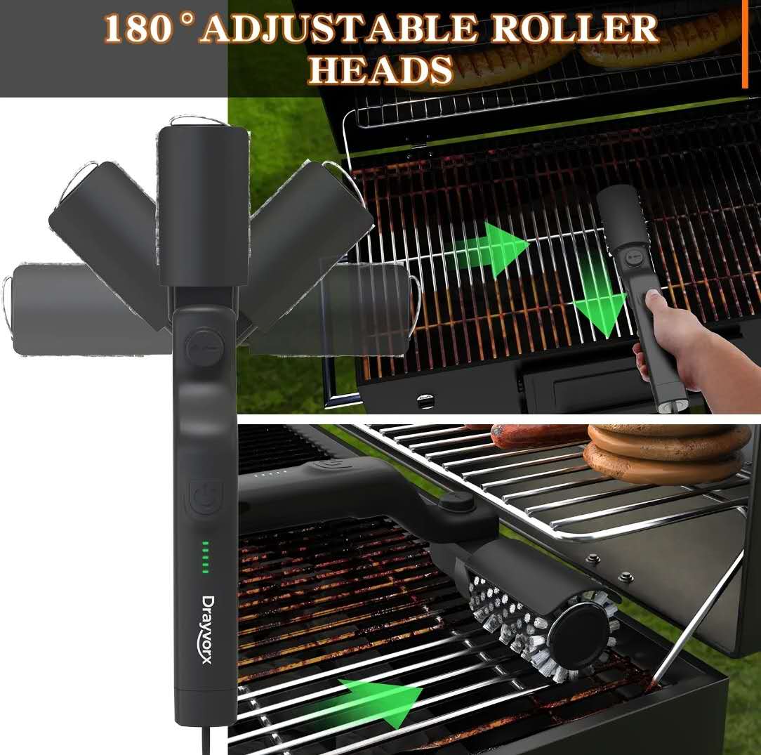 2-in-1 Electric Grill Spin Scrubber