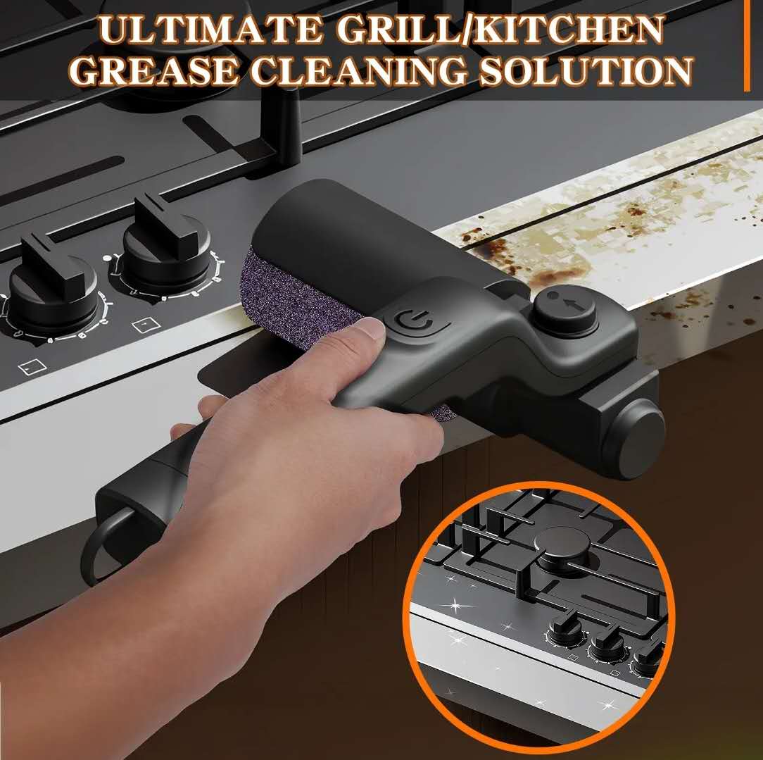 2-in-1 Electric Grill Spin Scrubber