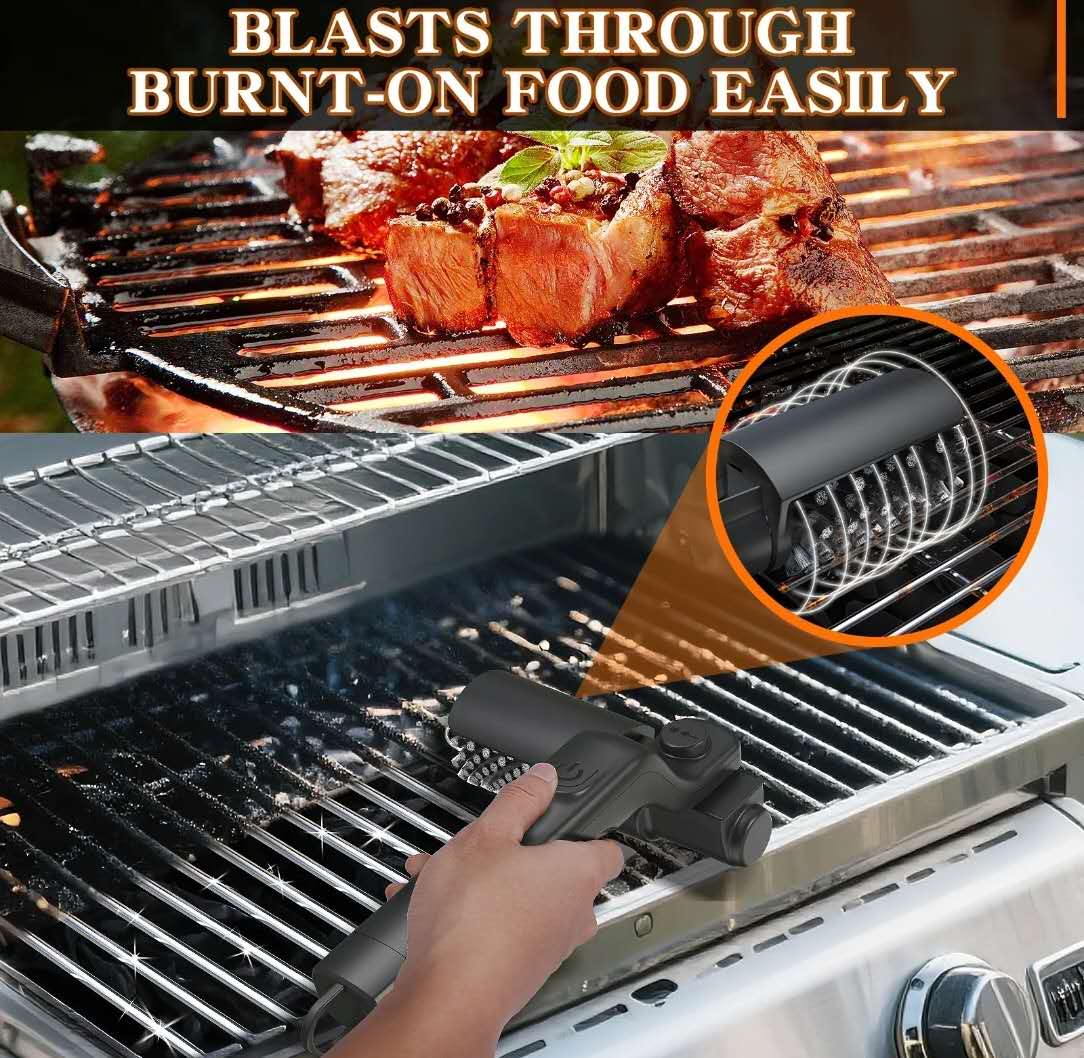 2-in-1 Electric Grill Spin Scrubber