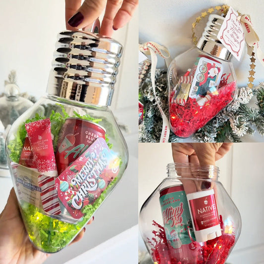 Christmas Bulb Gift Jar