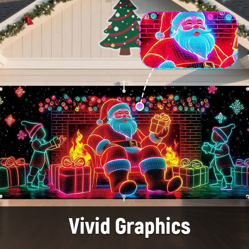 Christmas Garage Door Cover Banner