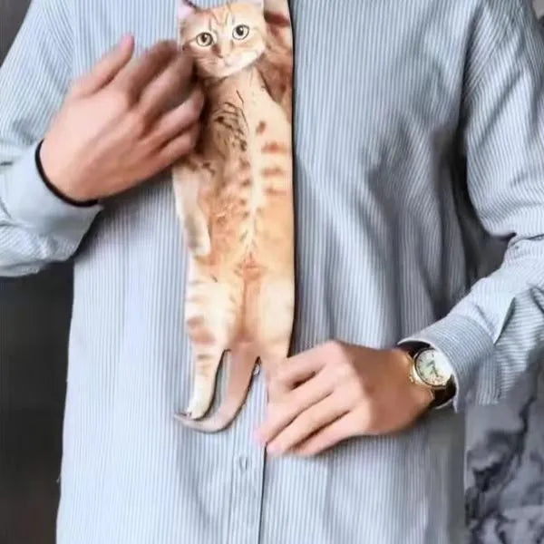 Creative Cat Pattern Necktie