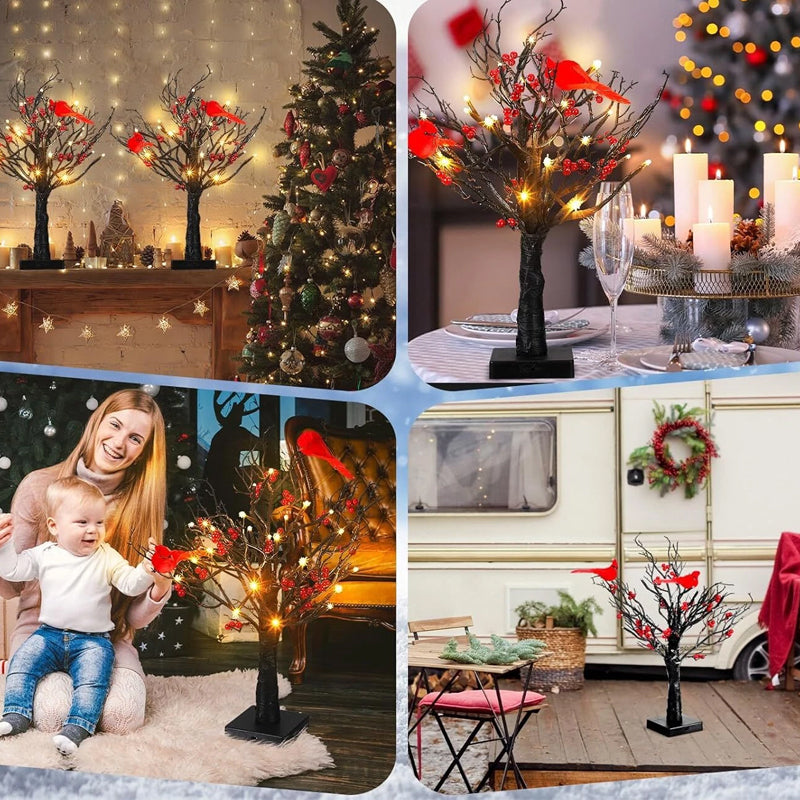 🐦 Little Red Bird Tree Light