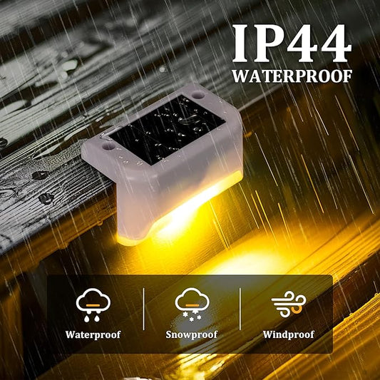 Solar Deck Lights Outdoor Waterproof