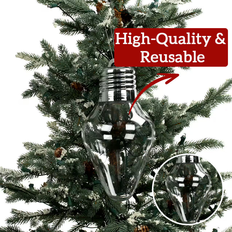 Christmas Bulb Gift Jar