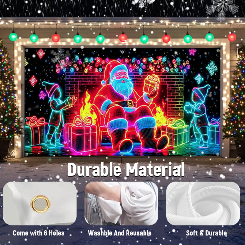 Christmas Garage Door Cover Banner