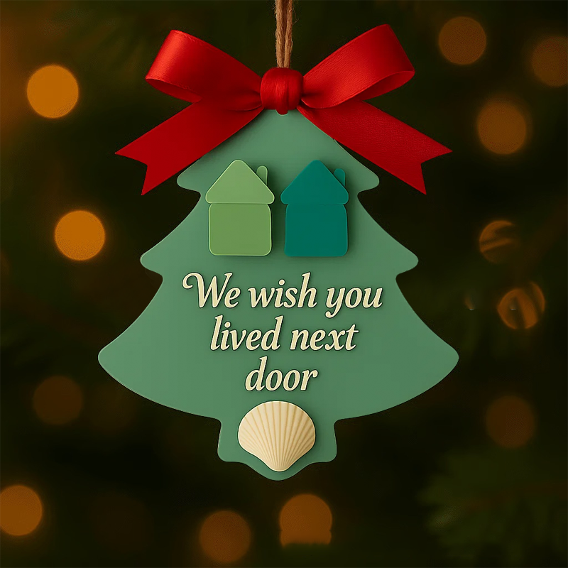 🎄✨ Heartfelt Sea Glass Christmas Ornaments