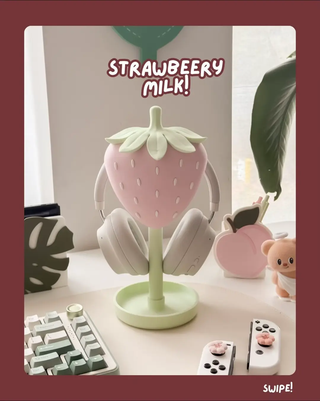 Strawberry   Headphone   Stand