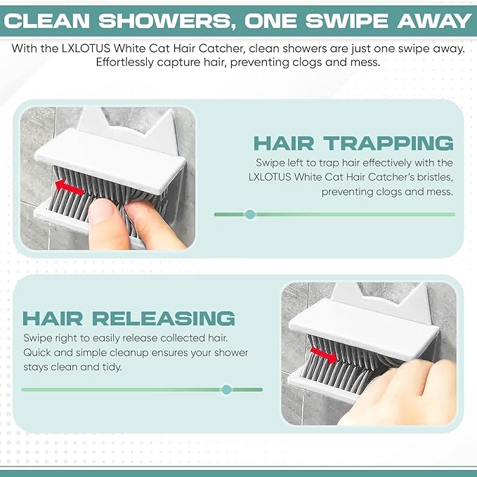 Shower Hair Catcher Wall Mount