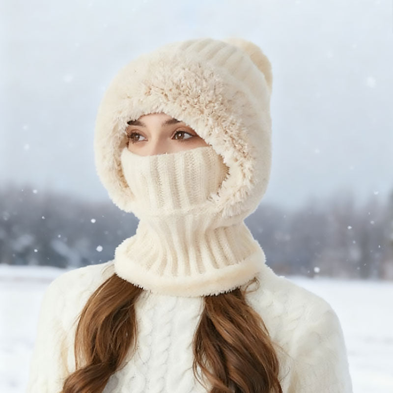❄️ 3-in-1 Thick Plush Winter Hat🧣