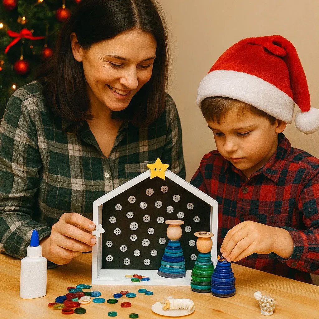 🔥LAST DAY 49% OFF-✝️DIY Button Nativity Scene Kit