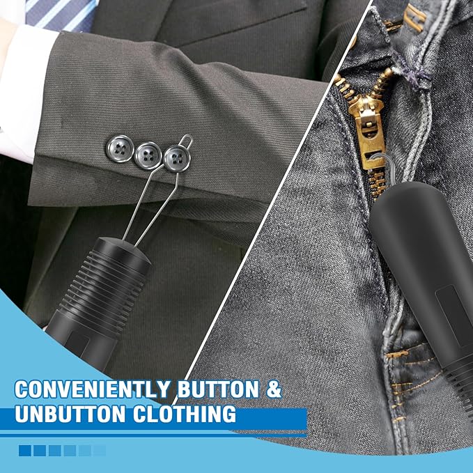 Button Hook with Zipper Pull