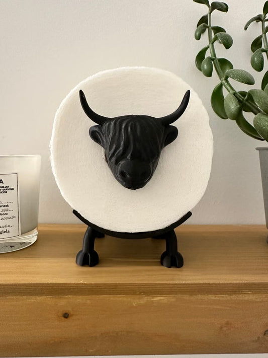 Adorable Highland Cow Paper Towel Stand