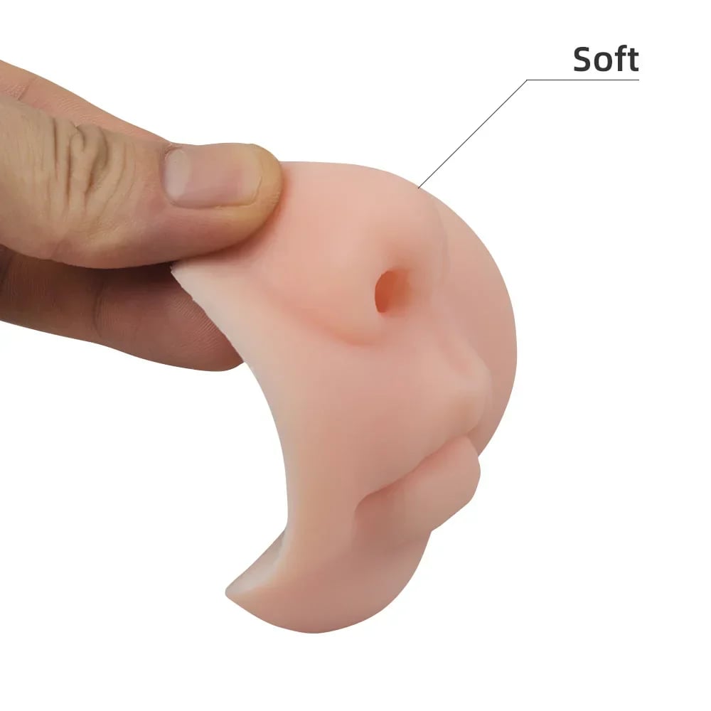 Realistic nose-shaped wall-mounted soap dispenser