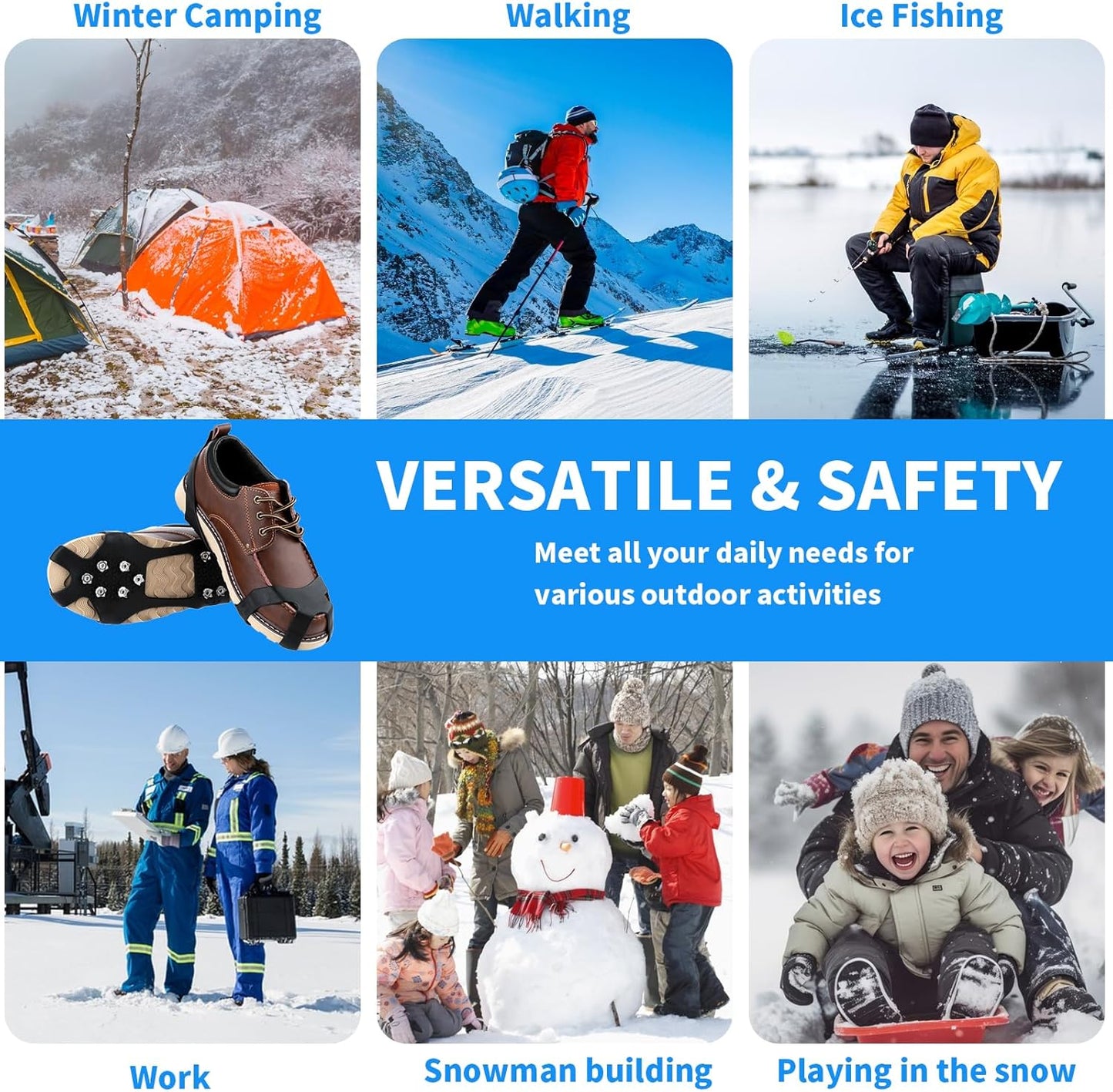 Light Ice Snow Grips Cleat Crampons