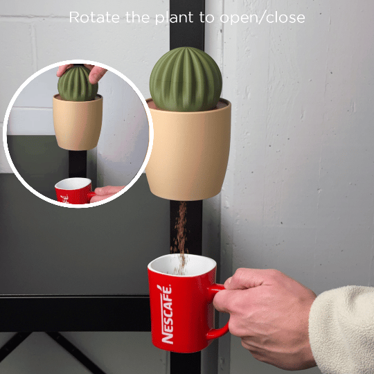 Brew, instant coffee dispenser.